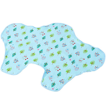 Wガーゼおくるみケット フォレストフレンズ サックス 日本製 フジキ 寝具【送料無料 沖縄・一部地域を除く】